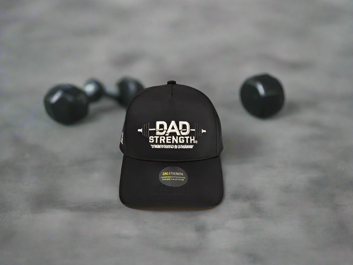 (PRE-ORDER) – Dad Strength Headwear - Black (Ships Mid-Late May)