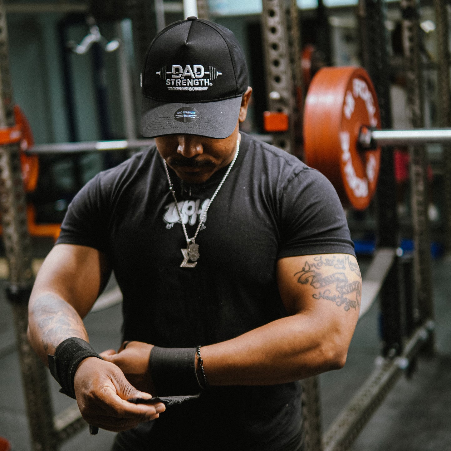 (PRE-ORDER) – Dad Strength Headwear - Black (Ships Mid-Late May)